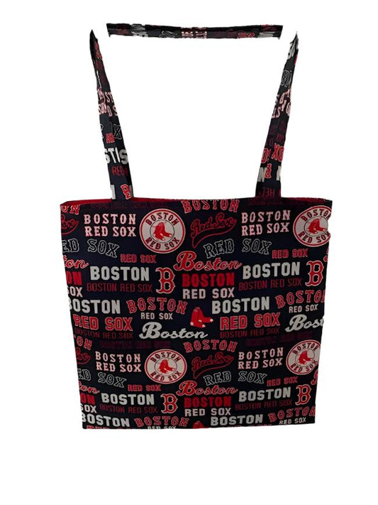 Handmade Lined Large Size Boston Red Sox Tote Bag